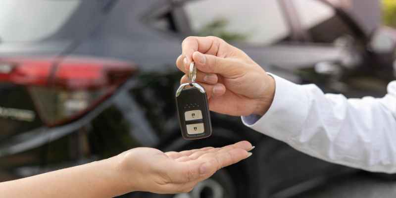 Handing over car keys